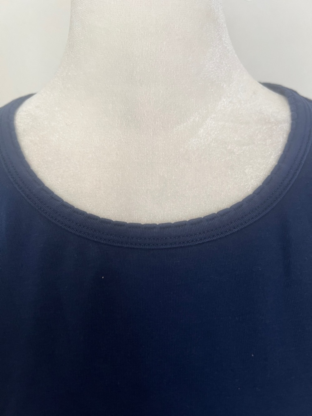 Lands End Crewneck Long Sleeve Shirt Blue Size Medium - Picture 5 of 8